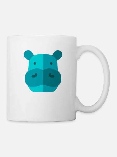 Hippopotames - Mug blanc - blanc