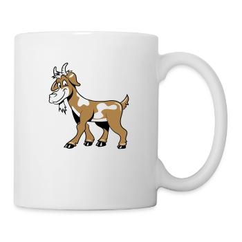 Ziege freundlich lieb - Tasse - Weiß - Rechts