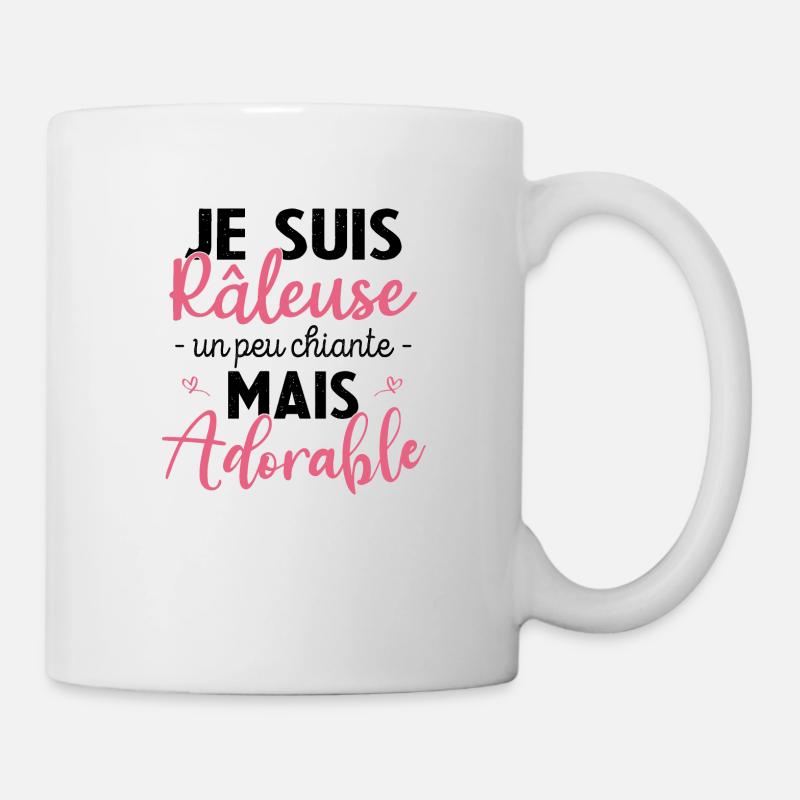 Je suis râleuse un peu chiante mais adorable - Mug blanc - blanc