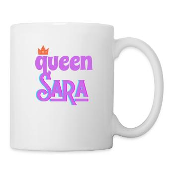 Sara queen - Mug - white - Right