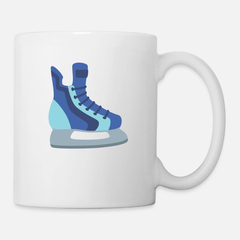schlittschuh Eislaufen - Tasse - Weiß