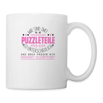 Freunde Freundinnen Spruch Beste Friend Geschenk - Tasse - Weiß - Rechts