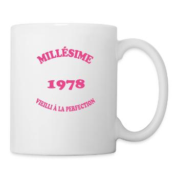 Femme Millésime 1978 Cadeau Anniversaire Humour - Mug blanc - blanc - Droite