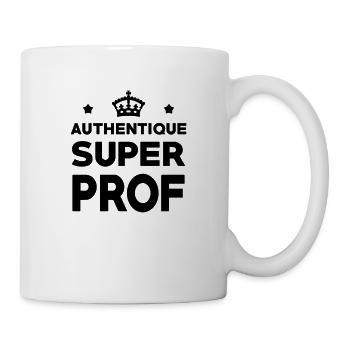 Authentique Super Prof - Mug blanc - blanc - Droite