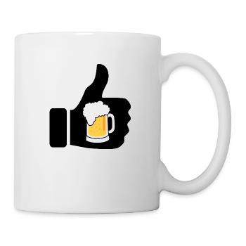 Nous liken bière - Mug blanc - blanc - Droite