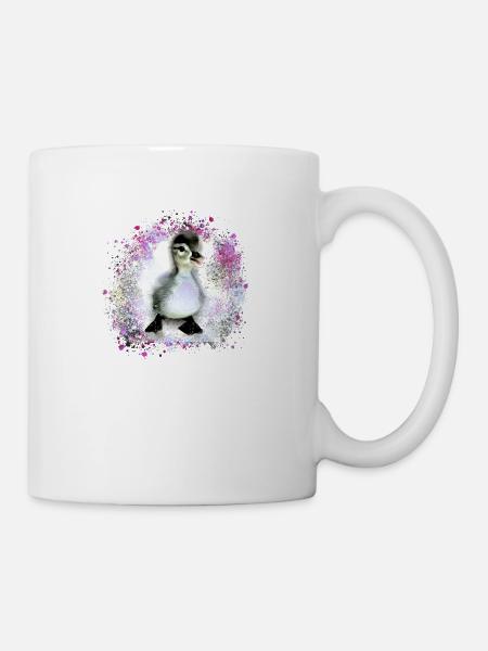 duck, duck baby, chick,graffiti,pink,baby - Mug - white