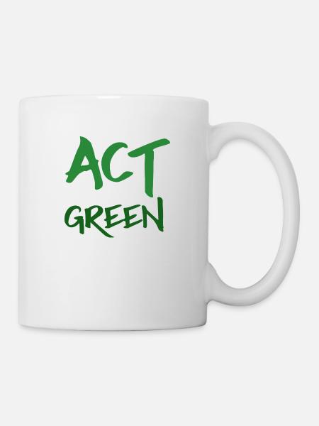Act Green - écologie Agissez Vert - Mug blanc - blanc