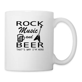 Rock Music Rock and Roll - Mug - white - Right