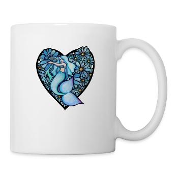 Amour de sirène - Mug blanc - blanc - Droite