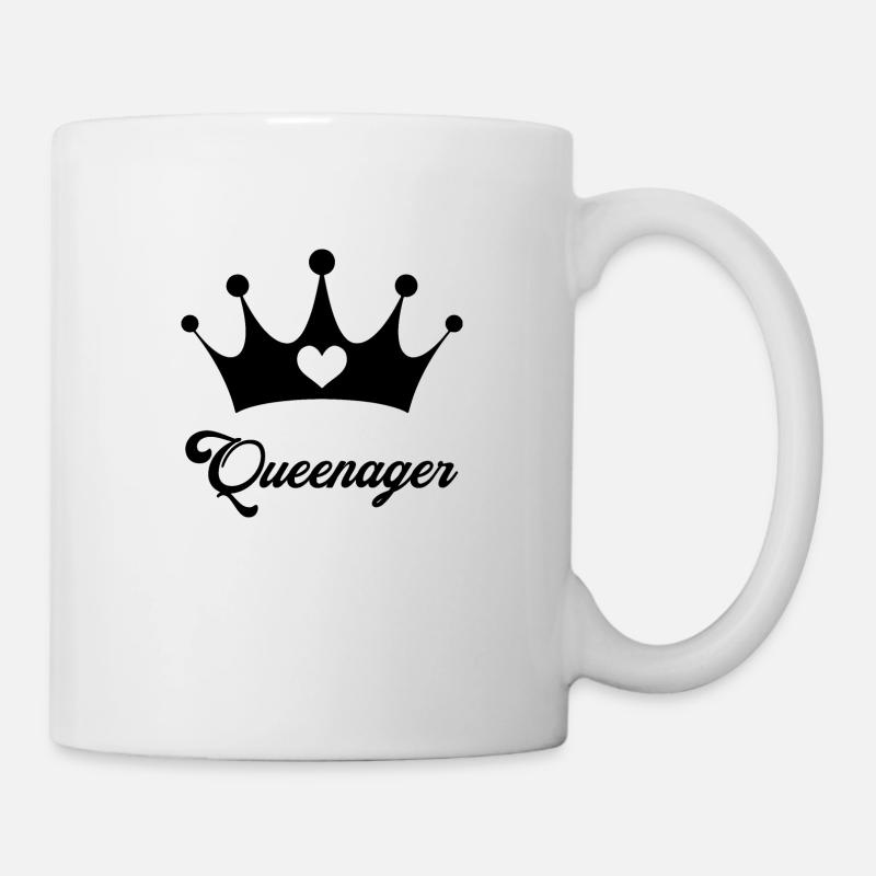Queenager (Queenager) - Mug blanc - blanc