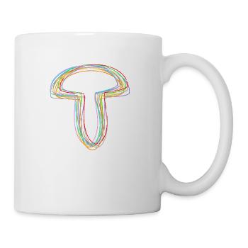 Pilz - Tasse - Weiß - Rechts