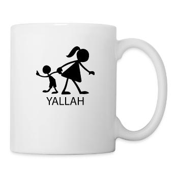 Yallah - Lets go - Tasse - Weiß - Rechts