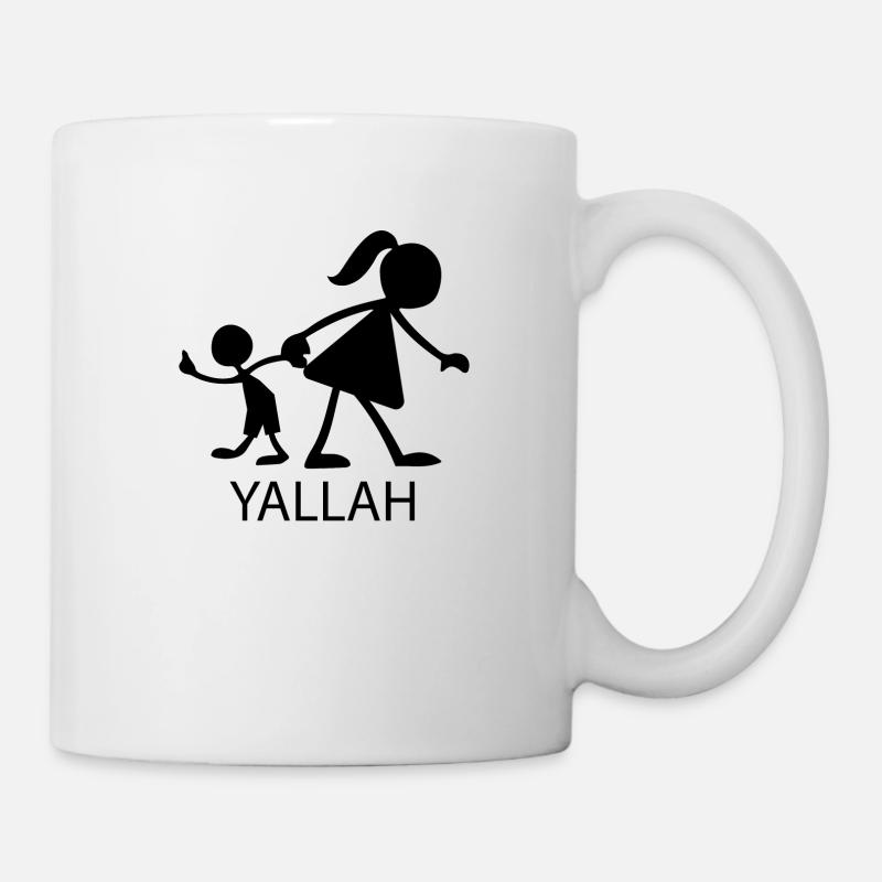 Yallah - Lets go - Tasse - Weiß