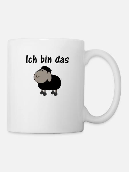 schwarzes Schaf Ich bin das schwarze Schaf - Tasse - Weiß