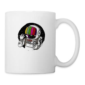 Télévision des astronautes - Mug blanc - blanc - Droite