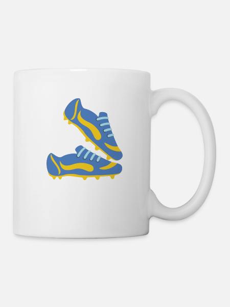 Chaussures de football - Mug blanc - blanc