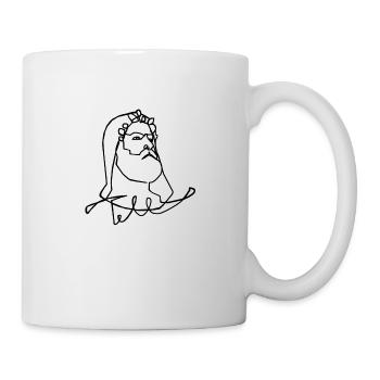 Auf einer Linie mit Tell - Tasse - Weiß - Rechts