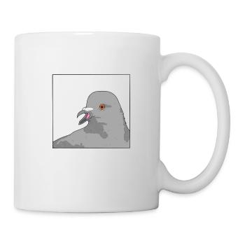 Pigeon / Taube - Tasse - Weiß - Rechts
