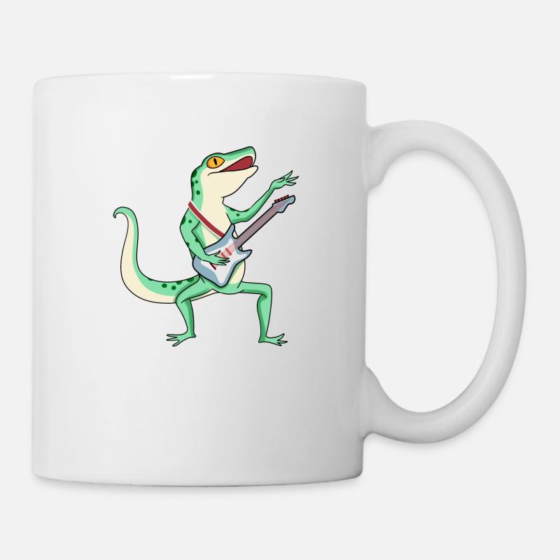 Star Lézard guitare électrique - Mug blanc - blanc