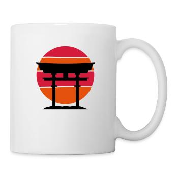 japan gate - Tasse - Weiß - Rechts