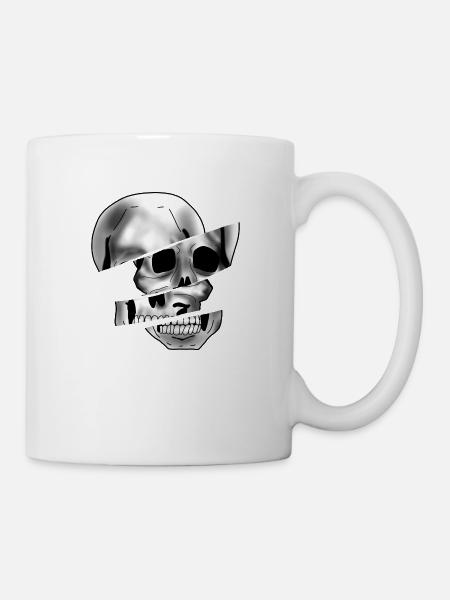 Skull - Tasse - Weiß