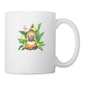 Australien Schnabeltier süß australisch Wappentier - Tasse - Weiß - Rechts