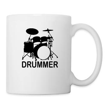 Batteur Batterie Musique Musique - Mug blanc - blanc - Droite
