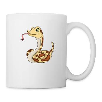 Schlange - Tasse - Weiß - Rechts