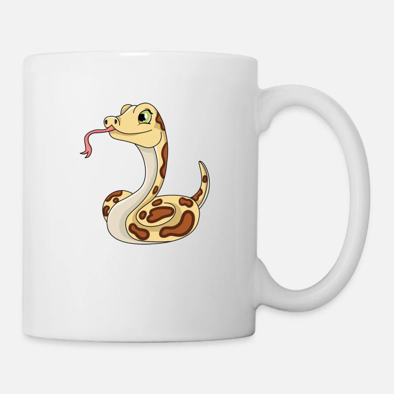 Schlange - Tasse - Weiß