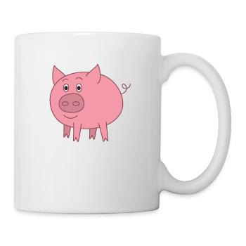 Porc - Mug blanc - blanc - Droite