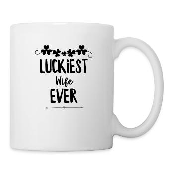 Une femme chanceuse - Mug blanc - blanc - Droite