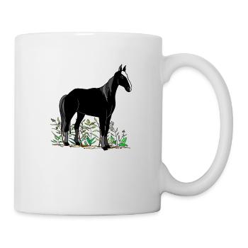 Pferd - Tasse - Weiß - Rechts