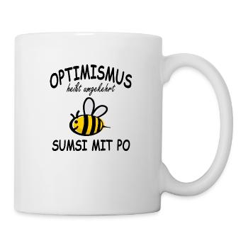 Optimismus Sumsi mit Po Imker Bienen Hummel Honig - Tasse - Weiß - Rechts