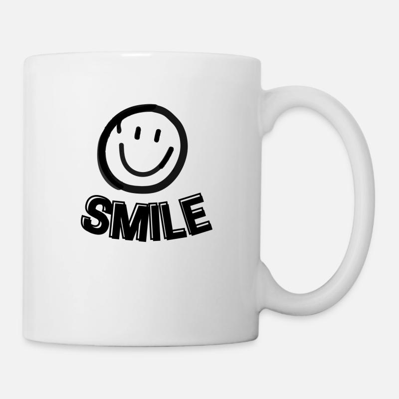 smile - Tasse - Weiß