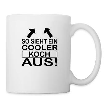 Kochen Koch backen Food Kitchen - Tasse - Weiß - Rechts