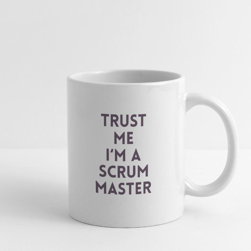 Trust me I’m a scrum master cadeau code ordinateur Mug blanc