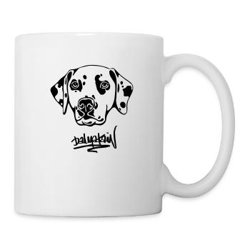 DALMATAINwhitehead text - Mug blanc - blanc - Droite