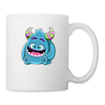 Petit monstre mignon drôle n°8 - Mug blanc - blanc - Droite