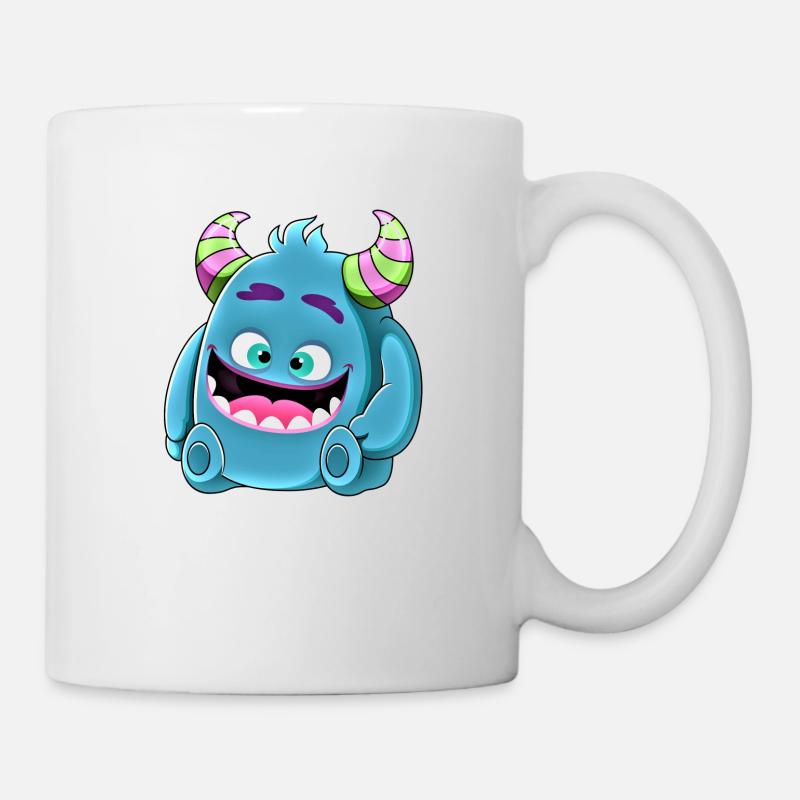 Petit monstre mignon drôle n°8 - Mug blanc - blanc