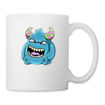Petit monstre mignon drôle n°39 - Mug blanc - blanc - Droite