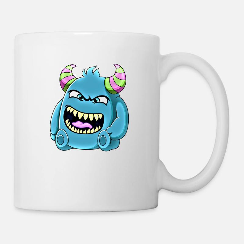 Petit monstre mignon drôle n°39 - Mug blanc - blanc