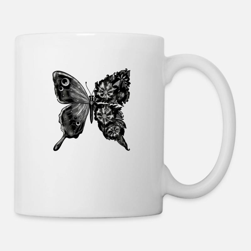 Papillon - Mug blanc - blanc