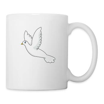 Taube - Tasse - Weiß - Rechts