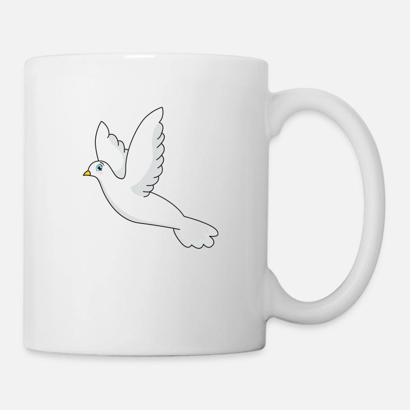 Taube - Tasse - Weiß