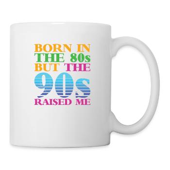 90er Jahre Neunziger Mottoparty Retro - Tasse - Weiß - Rechts