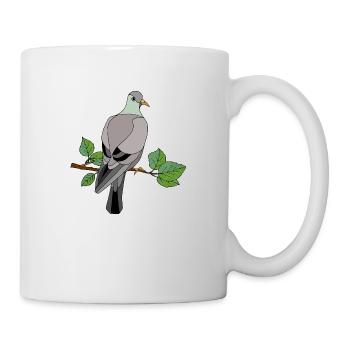 Vogel - Tasse - Weiß - Rechts