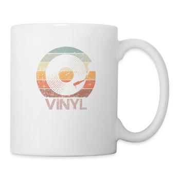 Phonographe Vinyle Disque Vintage - Mug blanc - blanc - Droite