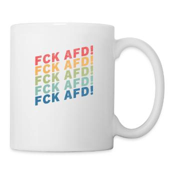 FCK AFD - Tasse - Weiß - Rechts