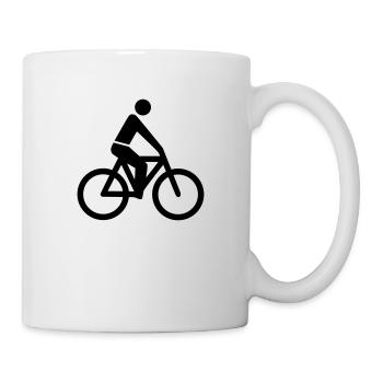 Fahrrad - Tasse - Weiß - Rechts