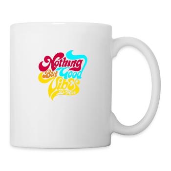 Mens Nice Vintage Offiziell Nichts als gute Stimmung - Tasse - Weiß - Rechts